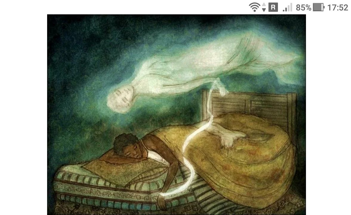 Сознание двойника человека в сновидении во время осознанного и неосознанного восприятия себя во сне - https://jokya.ru/ - фото, рисунок, картинка, эзотерика 4D