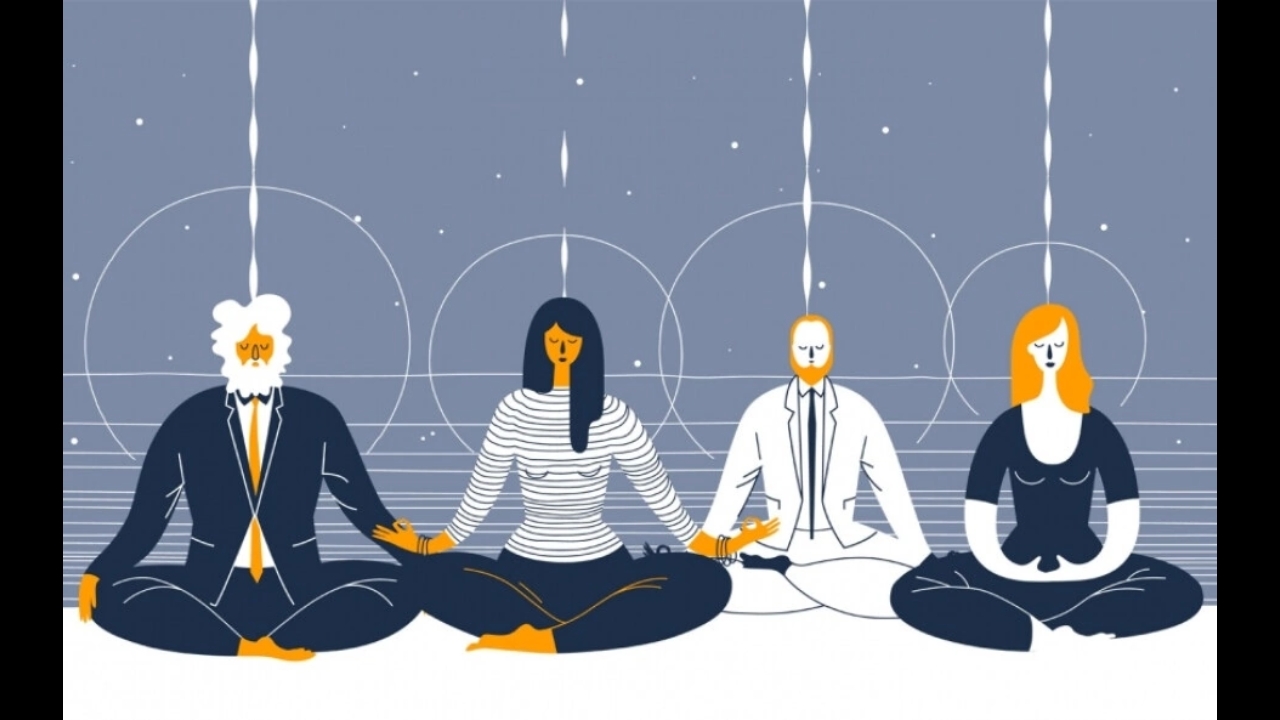 Средняя вибрационная частота сообщества людей при совместных медитативных практиках - https://jokya.ru/ - фото, рисунок, картинка, эзотерика 4D